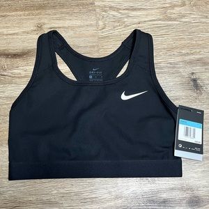 Nike Sports Bra Activewear for Women's size Medium Dri-Fit Swoosh White